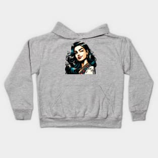 Italian Woman Kids Hoodie